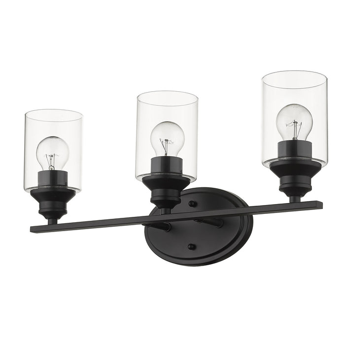 Acclaim Lighting IN41452BK Three Light Vanity, Matte Black