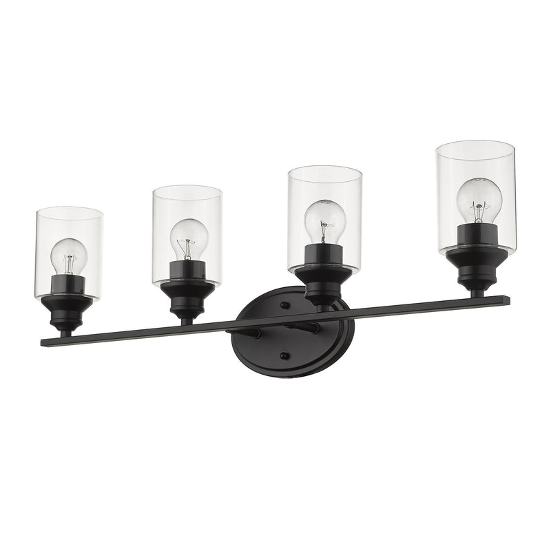 Acclaim Lighting IN41453BK Four Light Vanity, Matte Black