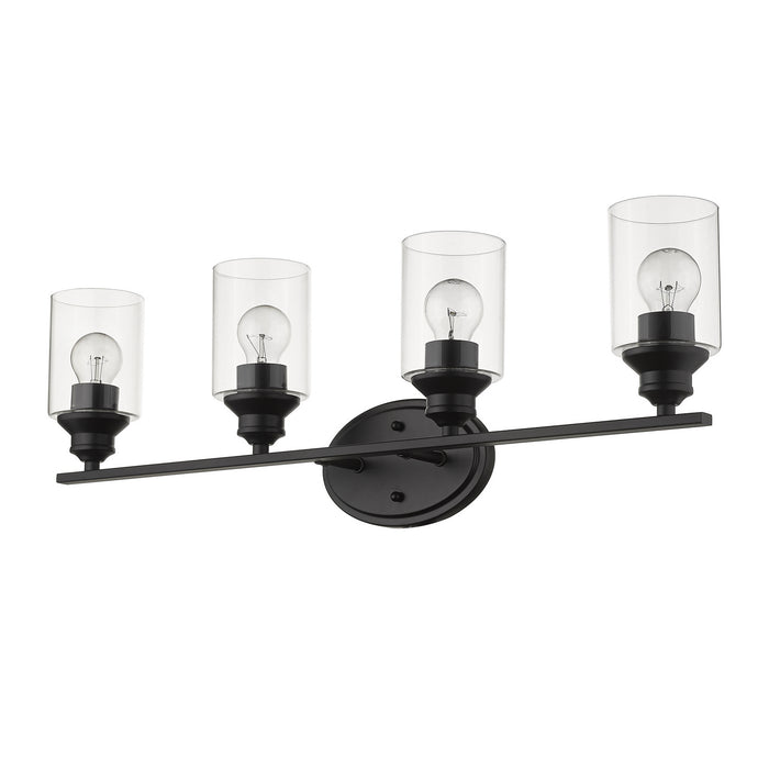 Acclaim Lighting IN41453BK Four Light Vanity, Matte Black