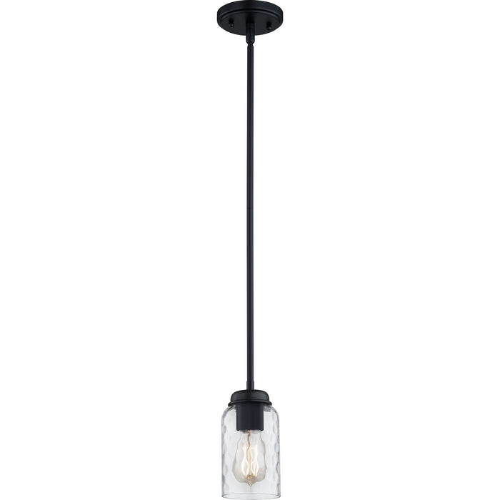 Quoizel BLA1505MBK One Light Mini Pendant, Matte Black