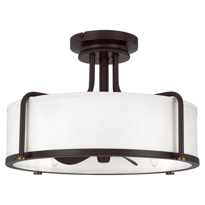 Quoizel CAV3121WT Four Light Fandelier, Western Bronze