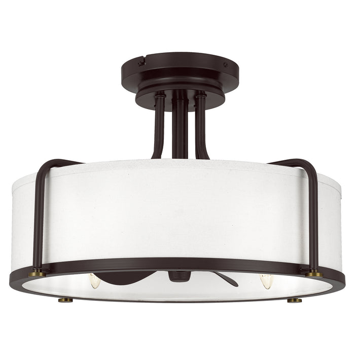 Quoizel CAV3121WT Four Light Fandelier, Western Bronze