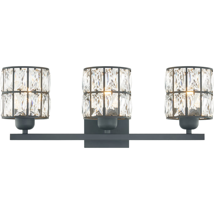 Quoizel GIB8622MBK Three Light Bath, Matte Black