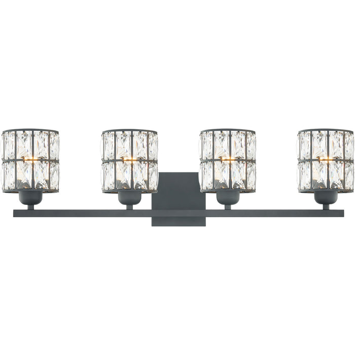 Quoizel GIB8630MBK Four Light Bath, Matte Black