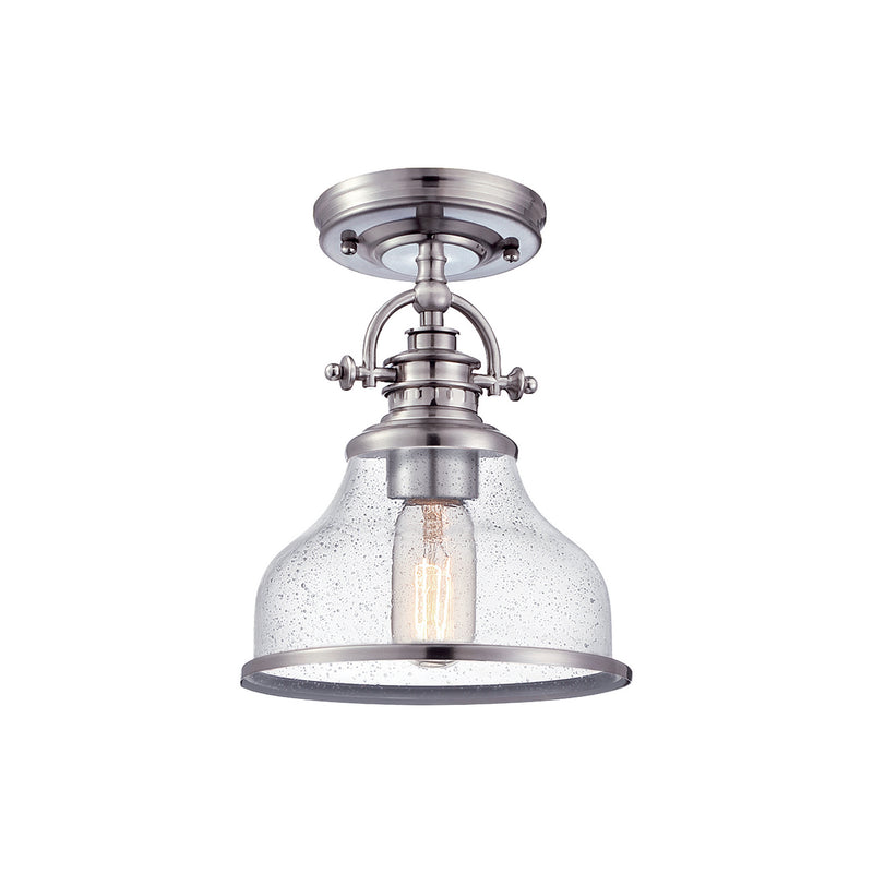 Quoizel GRTS1708BN One Light Semiflush Mount, Brushed Nickel