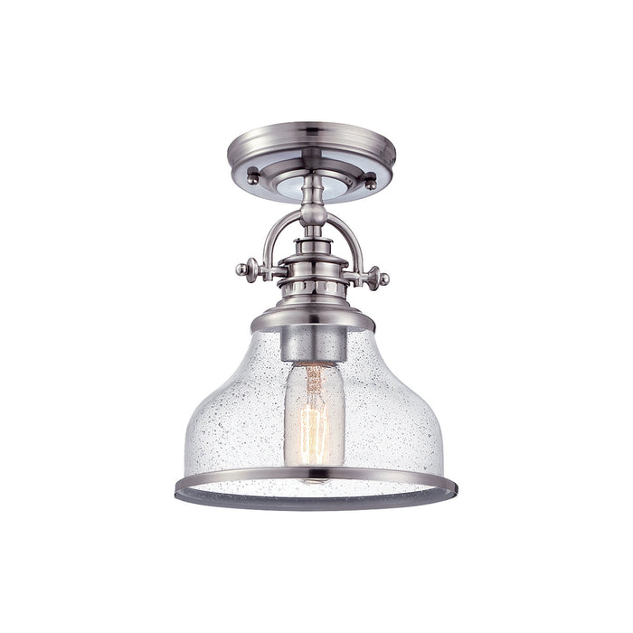 Quoizel GRTS1708BN One Light Semiflush Mount, Brushed Nickel