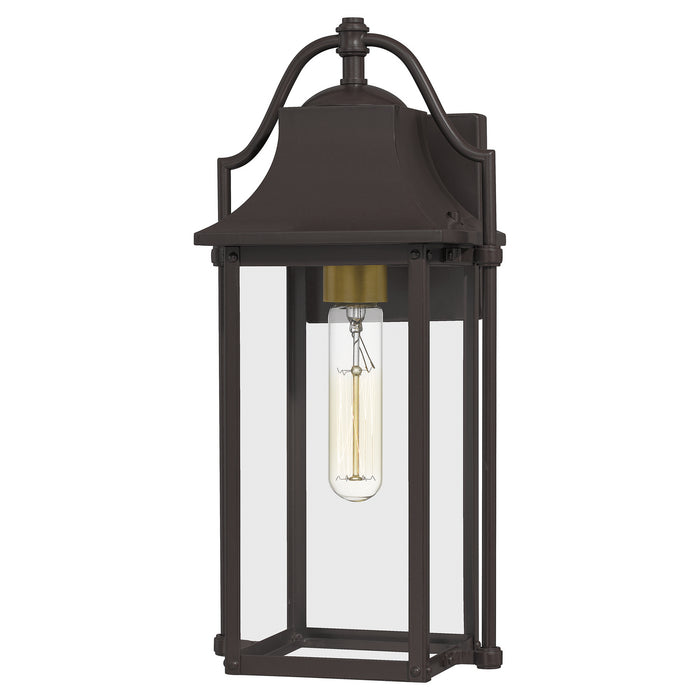Quoizel MAN8407WT One Light Outdoor Wall Mount, Western Bronze