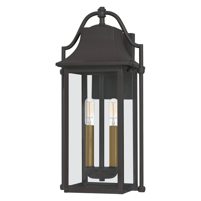 Quoizel MAN8409WT Two Light Outdoor Wall Mount, Western Bronze