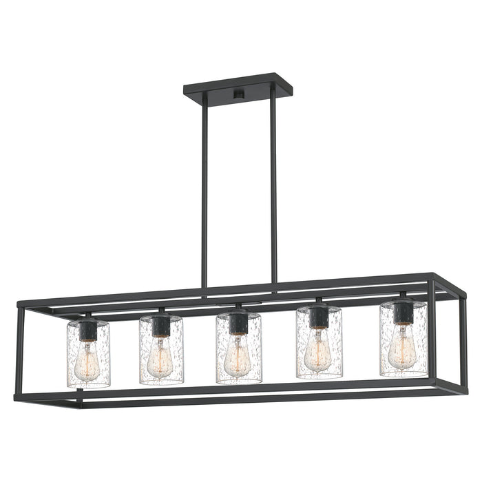 Quoizel NHR3538OZ Five Light Linear Chandelier, Old Bronze