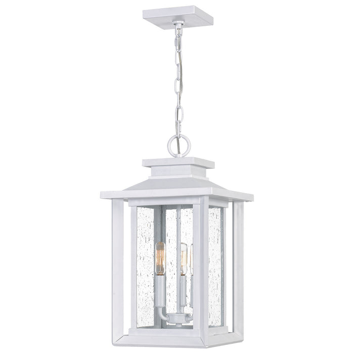Quoizel WKF1911W Three Light Outdoor Hanging Lantern, Matte White