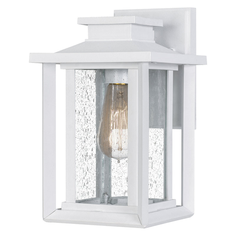 Quoizel WKF8407W One Light Outdoor Wall Mount, Matte White