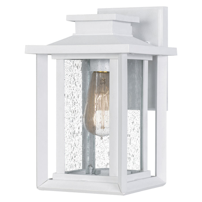 Quoizel WKF8407W One Light Outdoor Wall Mount, Matte White