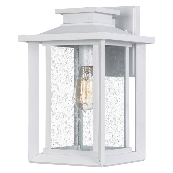 Quoizel WKF8409W One Light Outdoor Wall Mount, Matte White