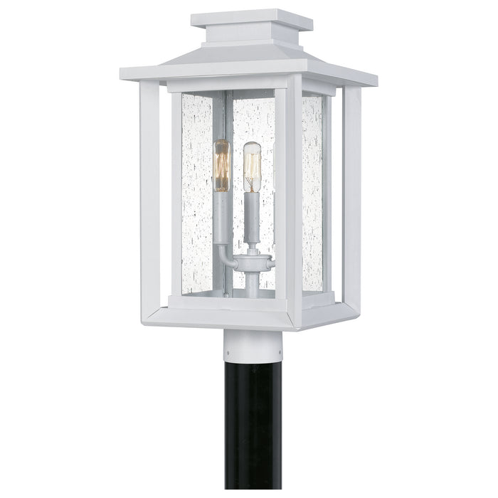 Quoizel WKF9011W Three Light Outdoor Post Mount, Matte White