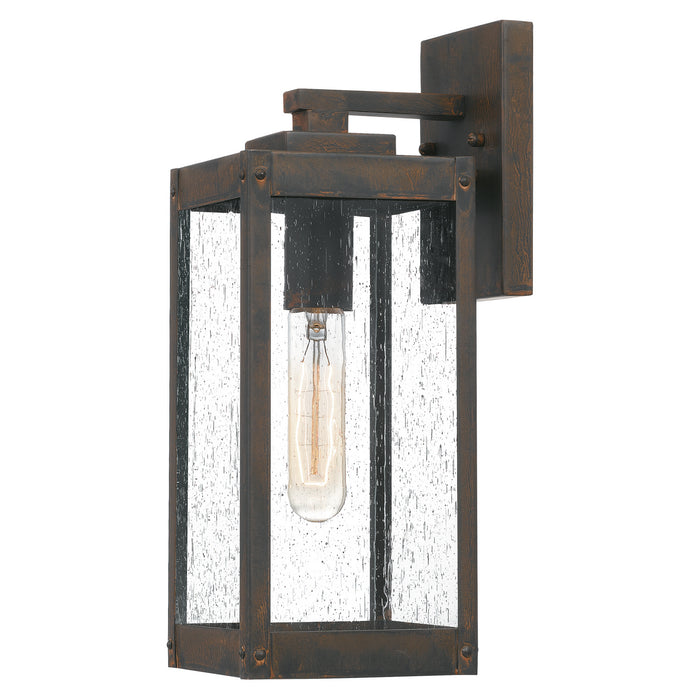Quoizel WVR8405IZ One Light Outdoor Wall Mount, Industrial Bronze