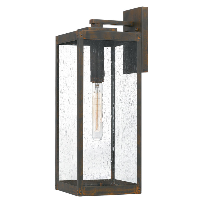 Quoizel WVR8407IZ One Light Outdoor Wall Mount, Industrial Bronze