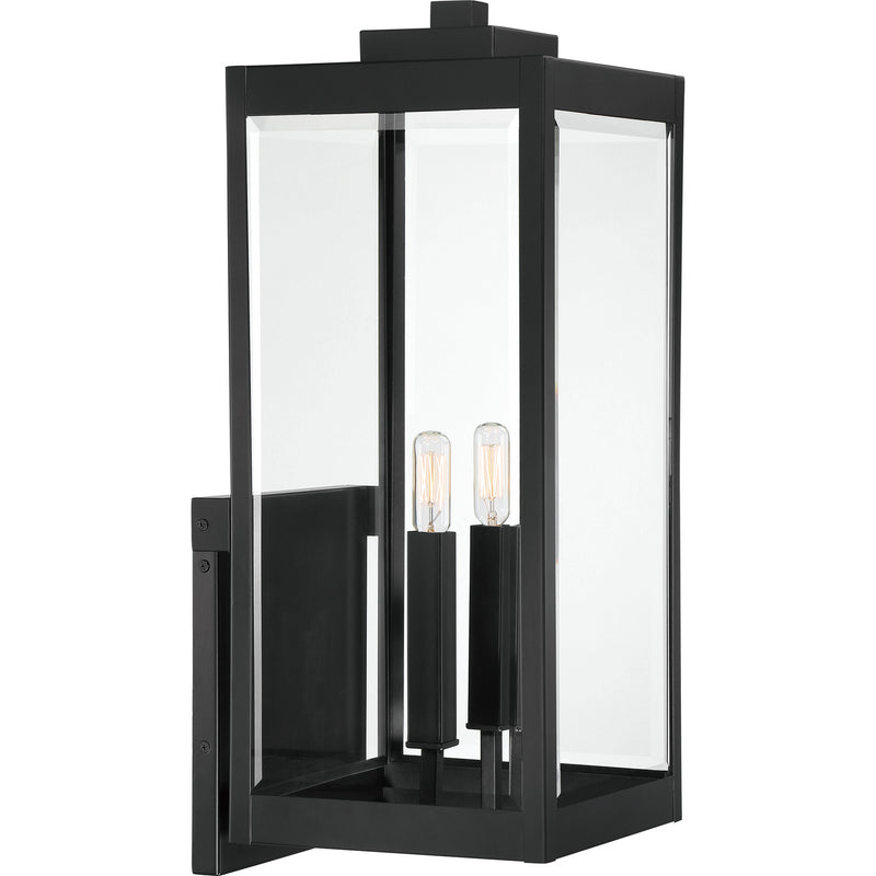 Quoizel WVR8409EK Two Light Outdoor Wall Mount, Earth Black