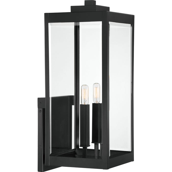 Quoizel WVR8409EK Two Light Outdoor Wall Mount, Earth Black