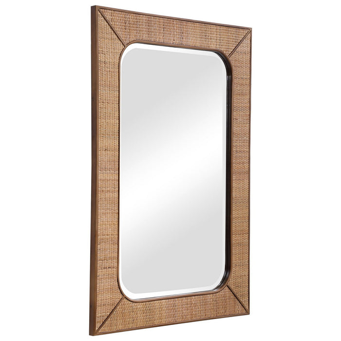 Uttermost 09687 Mirror, Maple Stain