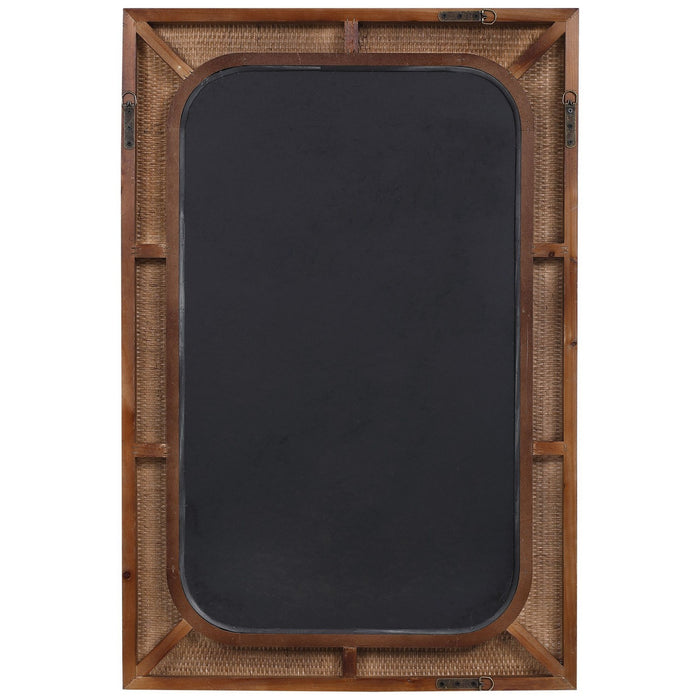 Uttermost 09687 Mirror, Maple Stain