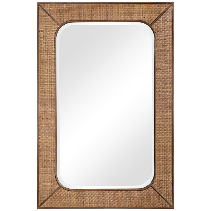 Uttermost 09687 Mirror, Maple Stain