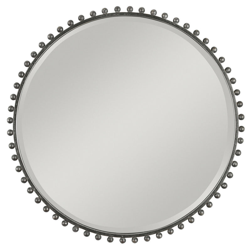Uttermost 09691 Mirror, Black With Silver Highlights
