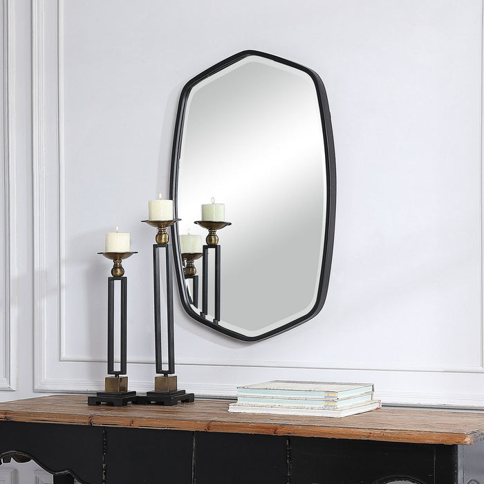 Uttermost 09699 Mirror, Satin Black
