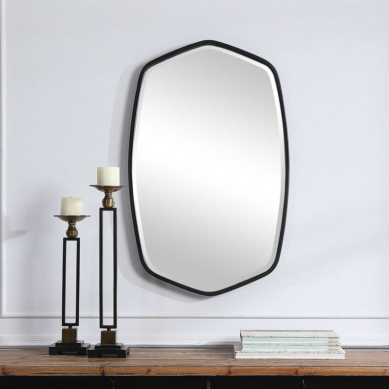 Uttermost 09699 Mirror, Satin Black