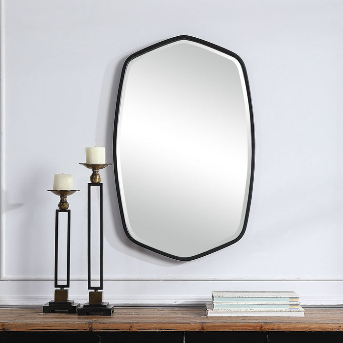 Uttermost 09699 Mirror, Satin Black
