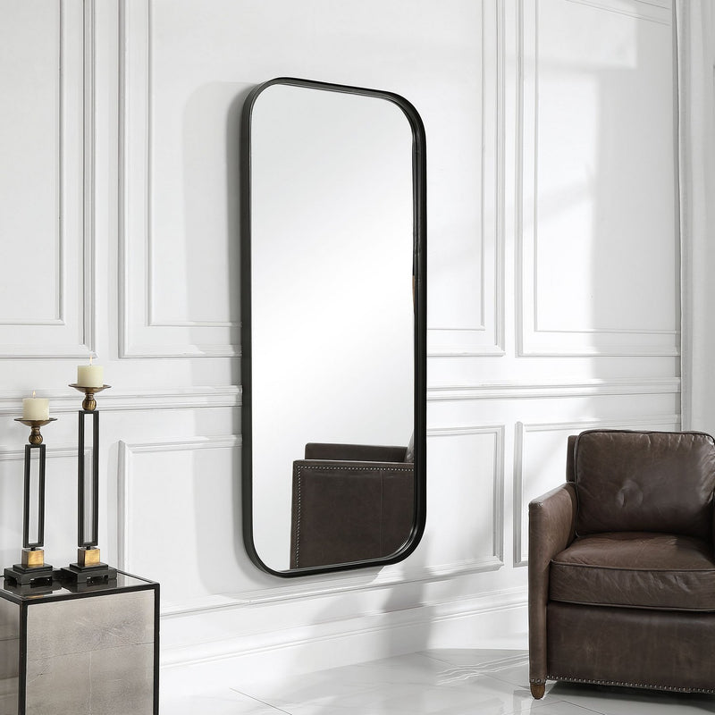 Uttermost 09701 Mirror, Satin Black