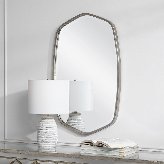 Uttermost 09703 Mirror, Brushed Silver