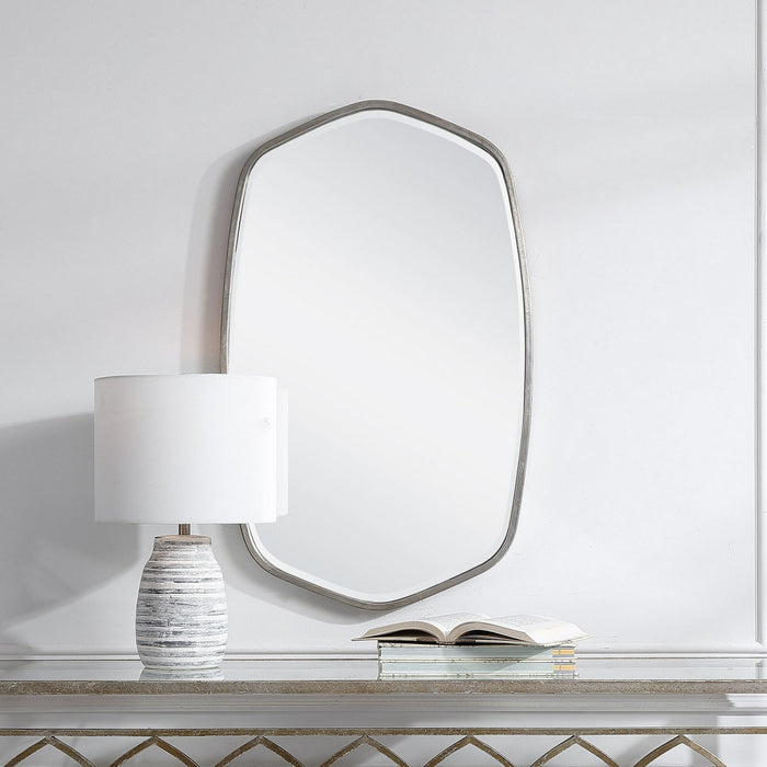 Uttermost 09703 Mirror, Brushed Silver