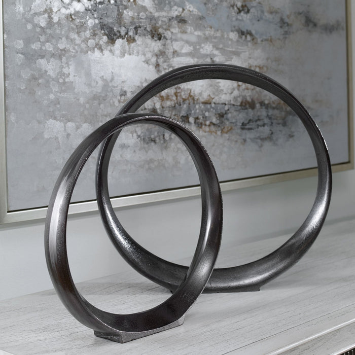 Uttermost 17913 Sculptures, S/2, Black Nickel