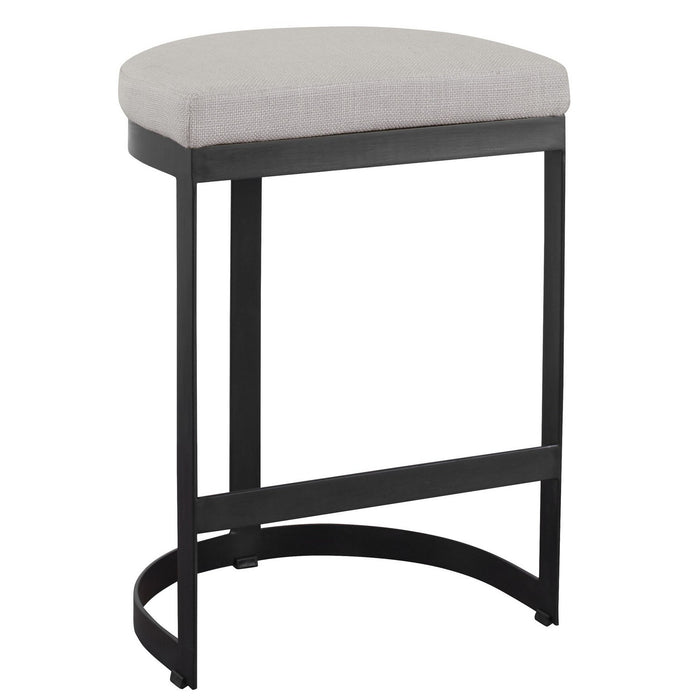 Uttermost 23591 Counter Stool, Matte Black