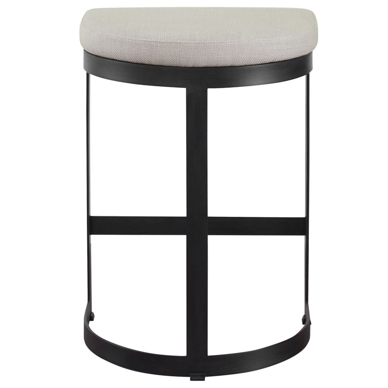 Uttermost 23591 Counter Stool, Matte Black