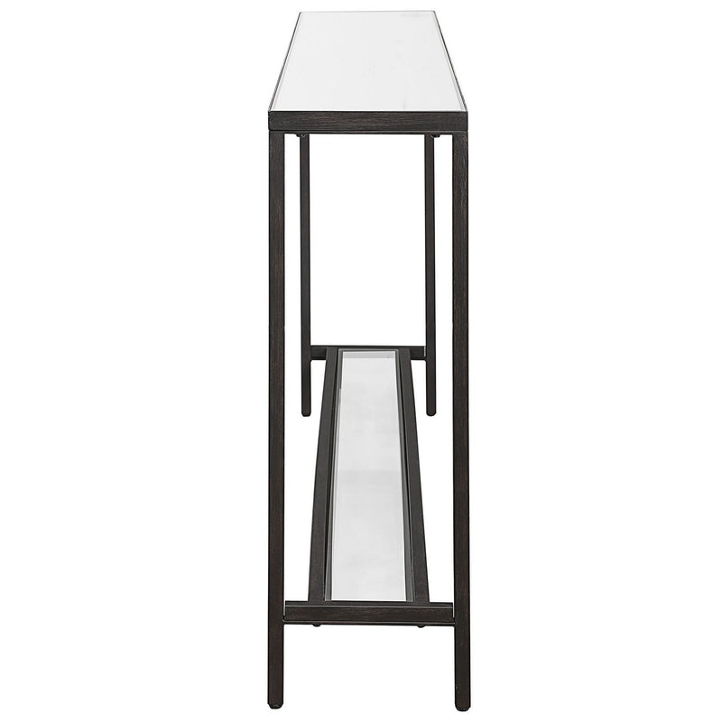 Uttermost 24997 Console Table, Matte Black