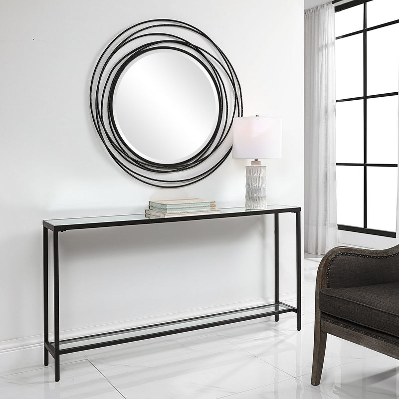 Uttermost 24997 Console Table, Matte Black