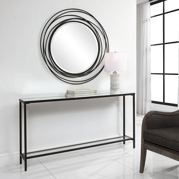 Uttermost 24997 Console Table, Matte Black