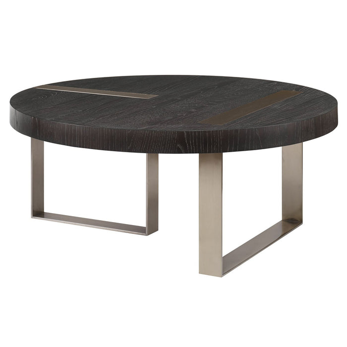 Uttermost 25119 Coffee Table, Brushed Pewter