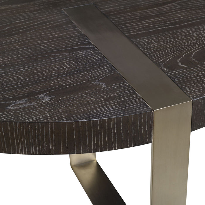 Uttermost 25119 Coffee Table, Brushed Pewter