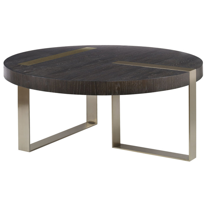 Uttermost 25119 Coffee Table, Brushed Pewter