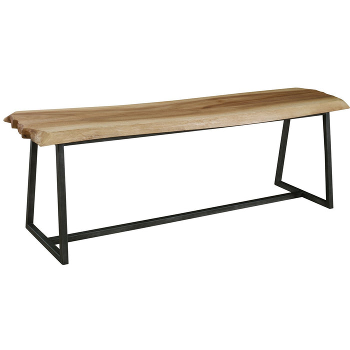 Uttermost 25487 Bench, Aged Steel