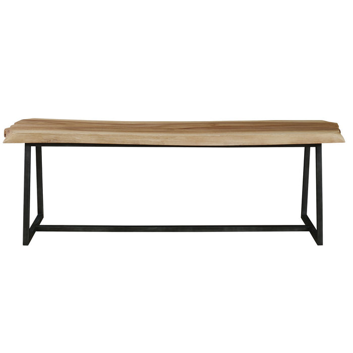 Uttermost 25487 Bench, Aged Steel