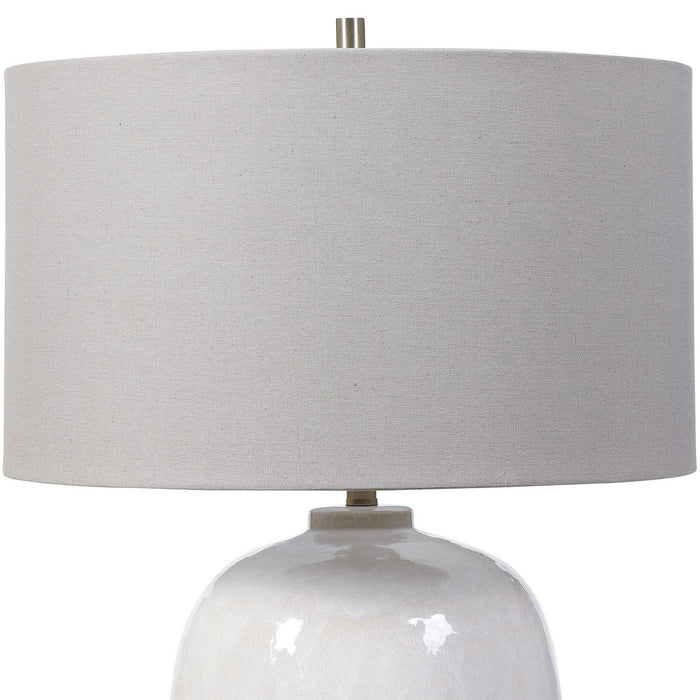 Uttermost 28390-1 One Light Table Lamp, Brushed Nickel