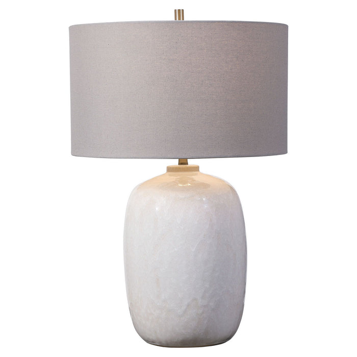Uttermost 28390-1 One Light Table Lamp, Brushed Nickel