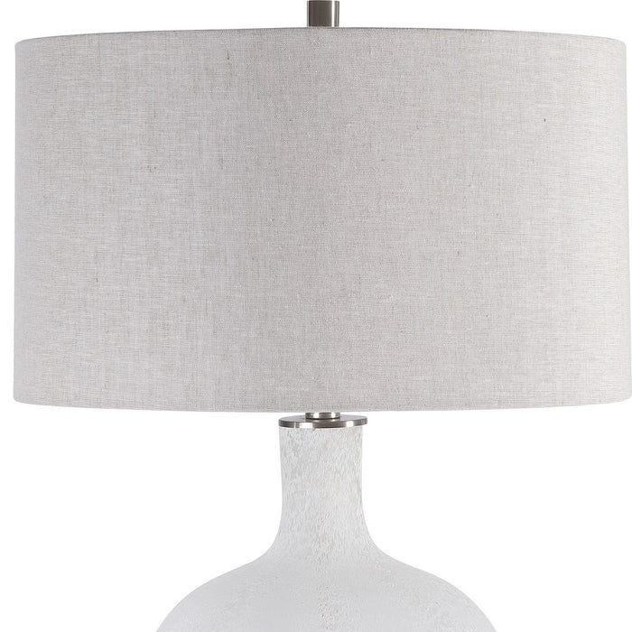 Uttermost 28469-1 One Light Table Lamp, Brushed Nickel