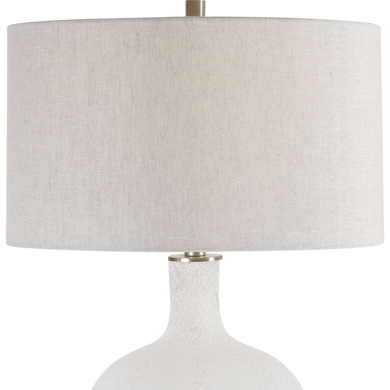 Uttermost 28469-1 One Light Table Lamp, Brushed Nickel