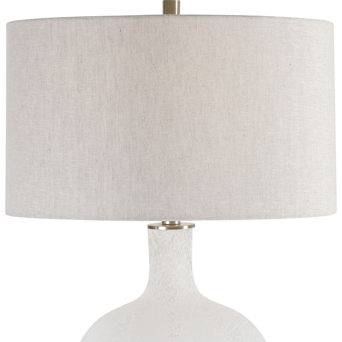 Uttermost 28469-1 One Light Table Lamp, Brushed Nickel