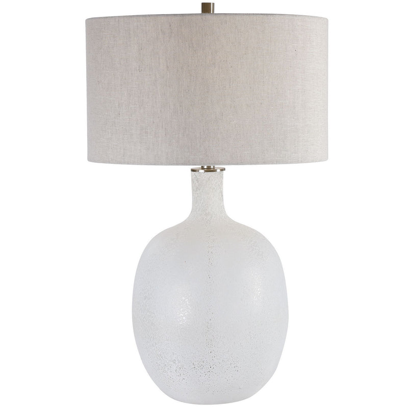 Uttermost 28469-1 One Light Table Lamp, Brushed Nickel