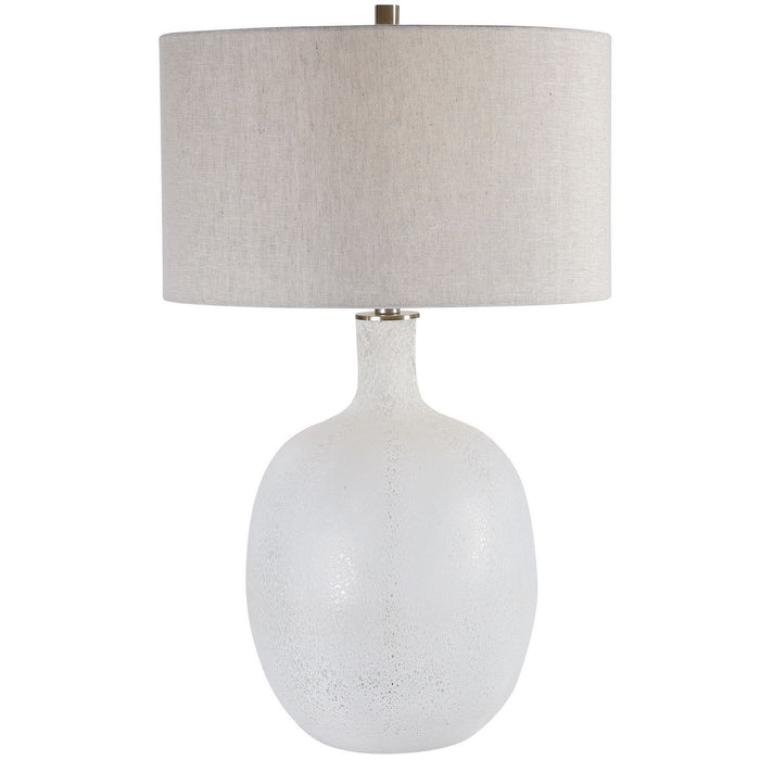 Uttermost 28469-1 One Light Table Lamp, Brushed Nickel